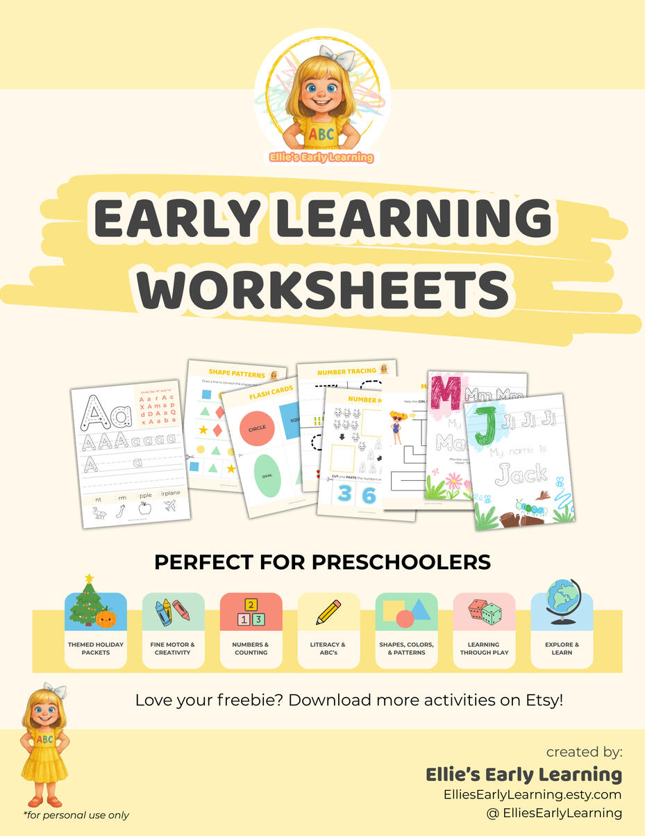 Preschool Printable Samples